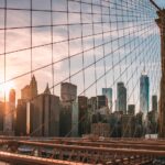 Brooklyn Bridge during golden hour