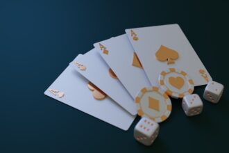 a group of objects on a surface