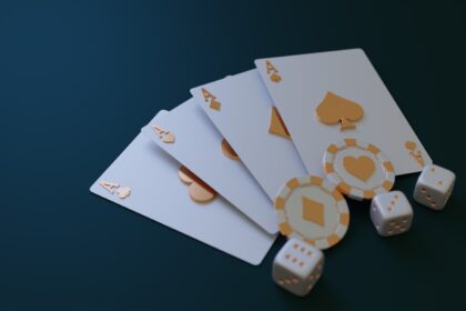 a group of objects on a surface